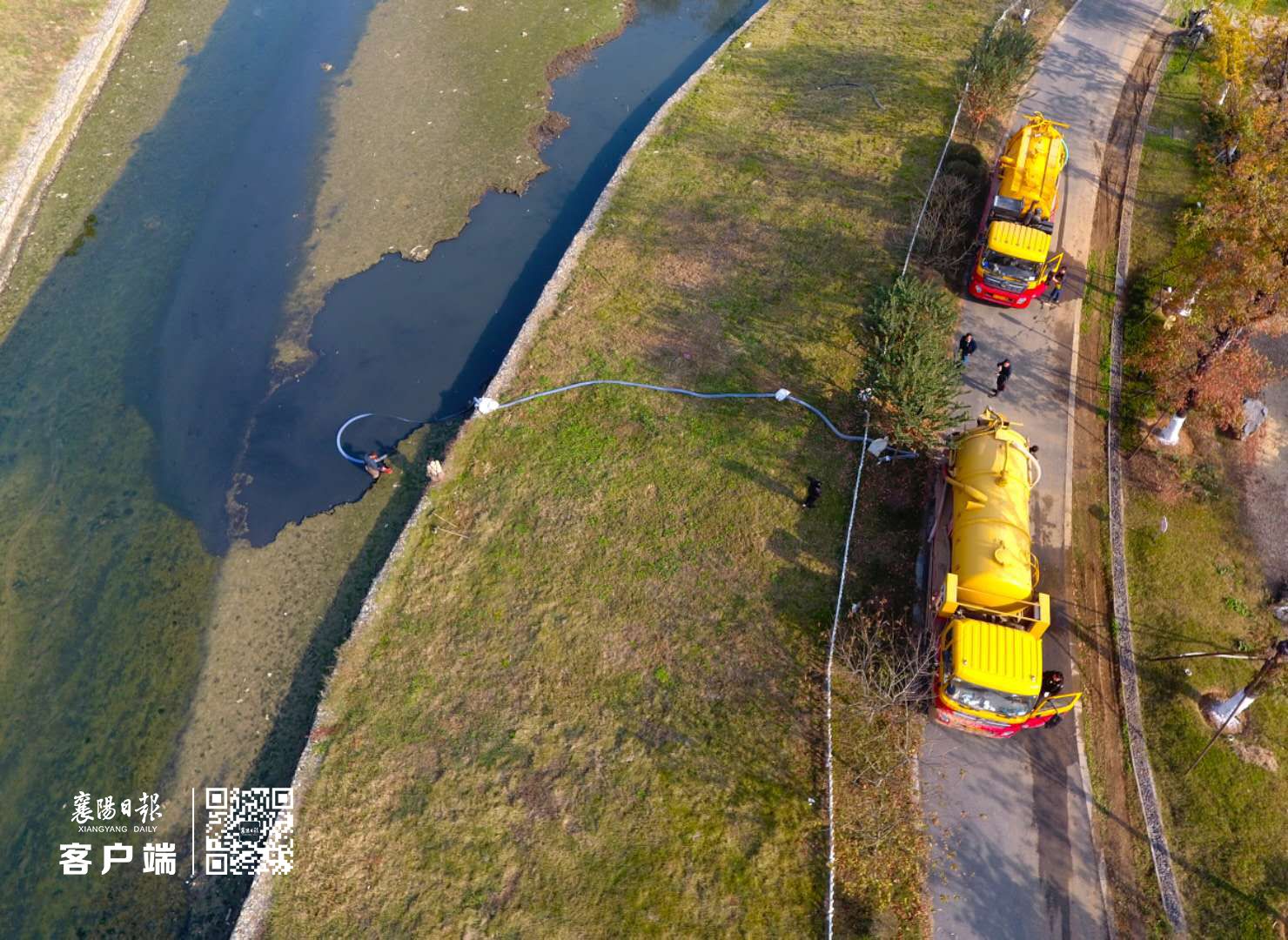 污泥池清淤方案不让污泥入汉江！南渠清淤用上了行家伙(5)